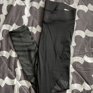 ADIDAS USA volleyball tights leggings black size S